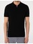 Erkek Siyah Slim Fit %100 Pamuk Polo Yaka Triko Tişört 50307334-VR046 6