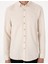 Erkek Bej Oxford Slim Fit Kolay Ütülenebilir Gömlek 50306996-VR011 6