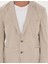 Erkek Açık Kahverengi Ekstra Slim Fit Keten Karışımlı Takım Elbise 50285295-VR002 6