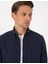 Erkek Koyu Lacivert Keten Görünümlü Slim Fit Uzun Kollu Gömlek 50307025-VR100 2