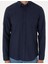 Erkek Koyu Lacivert Keten Görünümlü Slim Fit Uzun Kollu Gömlek 50307025-VR100 6