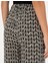 Kadın Siyah Desenli Loose Fit Pantolon 50293306-VR046 6
