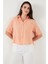 Regular Fit Göğüs Cepli Kısa Kollu Gömlek Bayan Gömlek 6779324 5