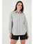Regular Fit Uzun Kollu Çizgili Gömlek Bayan Gömlek 6772875 5