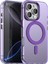 Apple iPhone 16 Pro Max Kılıf Kamera Çıkıntılı Mat Magsafe Şarj Özellikli Kenarları Renkli Şeffaf Premium Sert Kapak 1