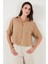 Regular Fit Göğüs Cepli Kısa Kollu Gömlek Bayan Gömlek 6779324 3