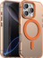 Apple iPhone 16 Pro Max Kılıf Kamera Çıkıntılı Mat Magsafe Şarj Özellikli Kenarları Renkli Şeffaf Premium Sert Kapak 1
