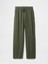 Kadın Yeşil Mid Rise Twill Pantolon 3