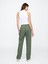 Kadın Yeşil Mid Rise Twill Pantolon 5