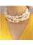 Krem Incili Çoklu Choker Kolye 1