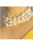Krem Incili Çoklu Choker Kolye 2
