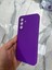 Samsung Galaxy A56 Silikon Kılıf Yumuşak Kılıf Korumalı Kılıf Düz Renk - Mor 2