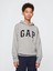 Erkek Çocuk Gri Gap Logo Relaxed Havlu Kumaş Sweatshirt 1