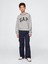 Erkek Çocuk Gri Gap Logo Relaxed Havlu Kumaş Sweatshirt 3