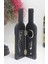 Şişe Tirbuşon Seti Küçük Siyah ALK2630 - MBN3282-4815 1