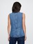Kadın Mavi Longline Denim Yelek 5
