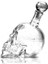 Crystal Head Kuru Kafa Cam Şişe 350 ml - MBN8126-1872 5