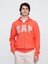 Erkek Turuncu Gap Logo Relaxed Fleece Fermuarlı Sweatshirt 1