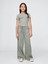 Kız Çocuk Yeşil Ultrasoft Baggy Twill Pantolon 1