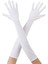 Beyaz Renk Dirseğe Kadar Uzun Kumaş Eldiven 40 cm (4767) - MBN7145-4313 1