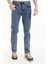 Erkek Denim Regular Fit Rahat Kalp Normal Bel Düz Paça Likralı Kot Pantolon 95505 Açık Mavi 1