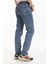 Erkek Denim Regular Fit Rahat Kalp Normal Bel Düz Paça Likralı Kot Pantolon 95505 Açık Mavi 4