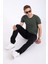 Siyah Slim Fit Likralı Dar Erkek Kot Jean Pantolon 5