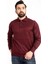 Erkek Ince Yün Triko Örgü Regular Kalıp Polo Yaka Baba Kazak Bluz 5015 3