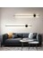 Modern Dekoratif Pilli LED Duvar Aplik 70 cm Siyah ( 1 Adet ) 2
