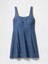 Kadın Lacivert Denim Mini Elbise 2