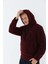 Comfort Erkek Kapşonlu Uzun Kol Bordo Sweatshirt 20229 3