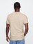 Erkek Bej Relaxed Bisiklet Yaka T-Shirt 5