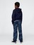 Erkek Çocuk Mavi Relaxed Gap Logo Eşofman Altı 4