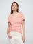Kadın Pembe V Yaka T-Shirt 1