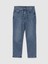 Kadın Koyu Mavi Mid Rise Girlfriend Jean Pantolon 1
