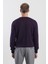 Mor Slim Fit Bisiklet Yaka Erkek Triko 4