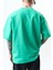 Erkek Respire Yazı Detaylı Oversize T-Shirt Yeşil 5