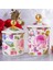 Emaye Kavanoz 2'li Set Rose Deluxe 1