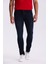 Lacivert Slim Fit Yıkamalı Pamuklu Dar Kalıp Jean Kot Pantolon 2