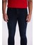 Lacivert Slim Fit Yıkamalı Pamuklu Dar Kalıp Jean Kot Pantolon 3