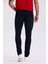 Lacivert Slim Fit Yıkamalı Pamuklu Dar Kalıp Jean Kot Pantolon 4