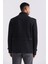 Siyah Slim Fit Hakim Yaka Erkek Kaban 4