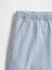 Kadın Açık Mavi Mid Rise Denim Boxer Şort 2