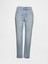 Kadın Açık Mavi Mid Rise Girlfriend Jean Pantolon 1