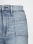 Kadın Mavi High Rise Wide-Leg Jean Pantolon 2
