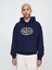 Erkek Lacivert Vintagesoft Gap Logo Kapüşonlu Sweatshirt 1