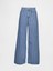 Kadın Mavi Mid Rise Ultrasoft Baggy Jean Pantolon 3