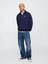 Erkek Lacivert Vintagesoft Gap Logo Polo Sweatshirt 4