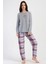 Kadın Büyük Beden Uzun Kol Pijama Takım , 404058 1
