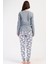 Pamuklu Kadın Uzun Kol Pijama Takım , 403035 4